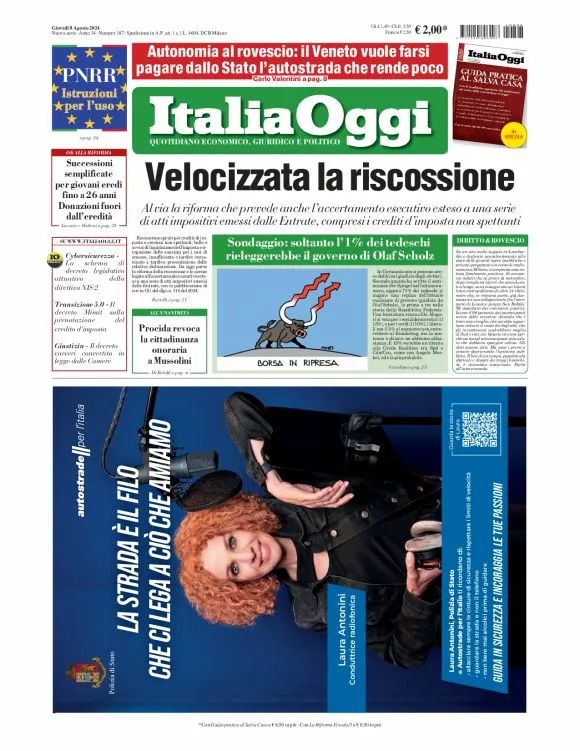 Prima-pagina-italia-oggi-edizione-del-2024-08-08