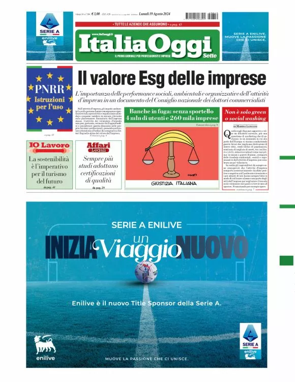 Prima-pagina-italia-oggi-edizione-del-2024-08-19