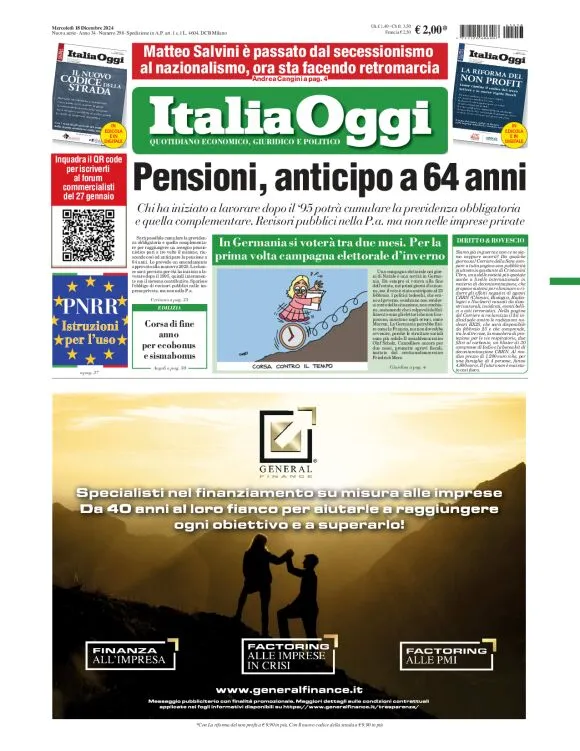 Prima-pagina-italia-oggi-edizione-del-2024-12-18