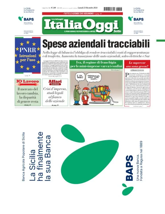 Prima-pagina-italia-oggi-edizione-del-2024-12-23