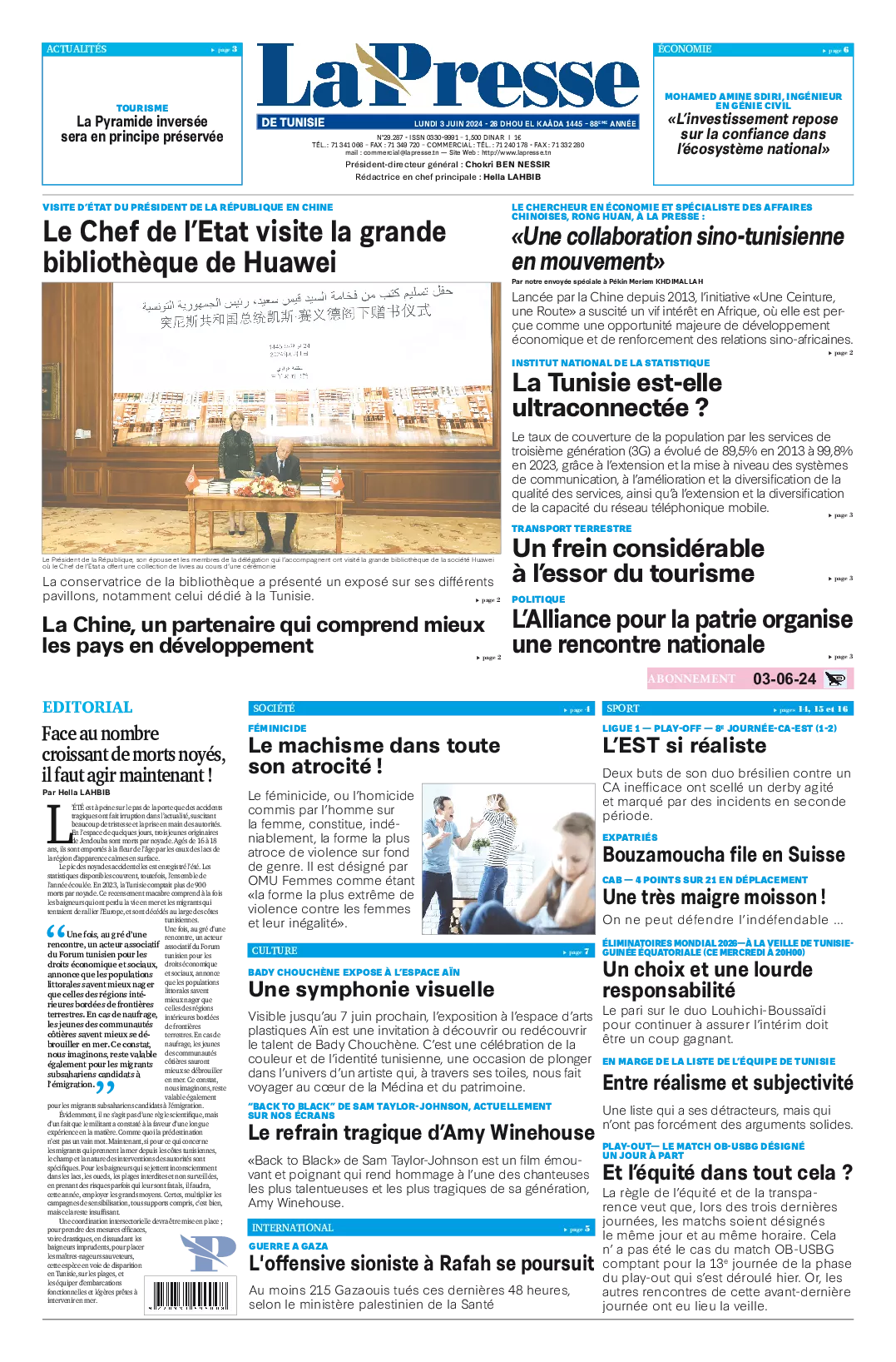 Prima-pagina-del-la-presse-edizione-di-oggi-2024-06-03