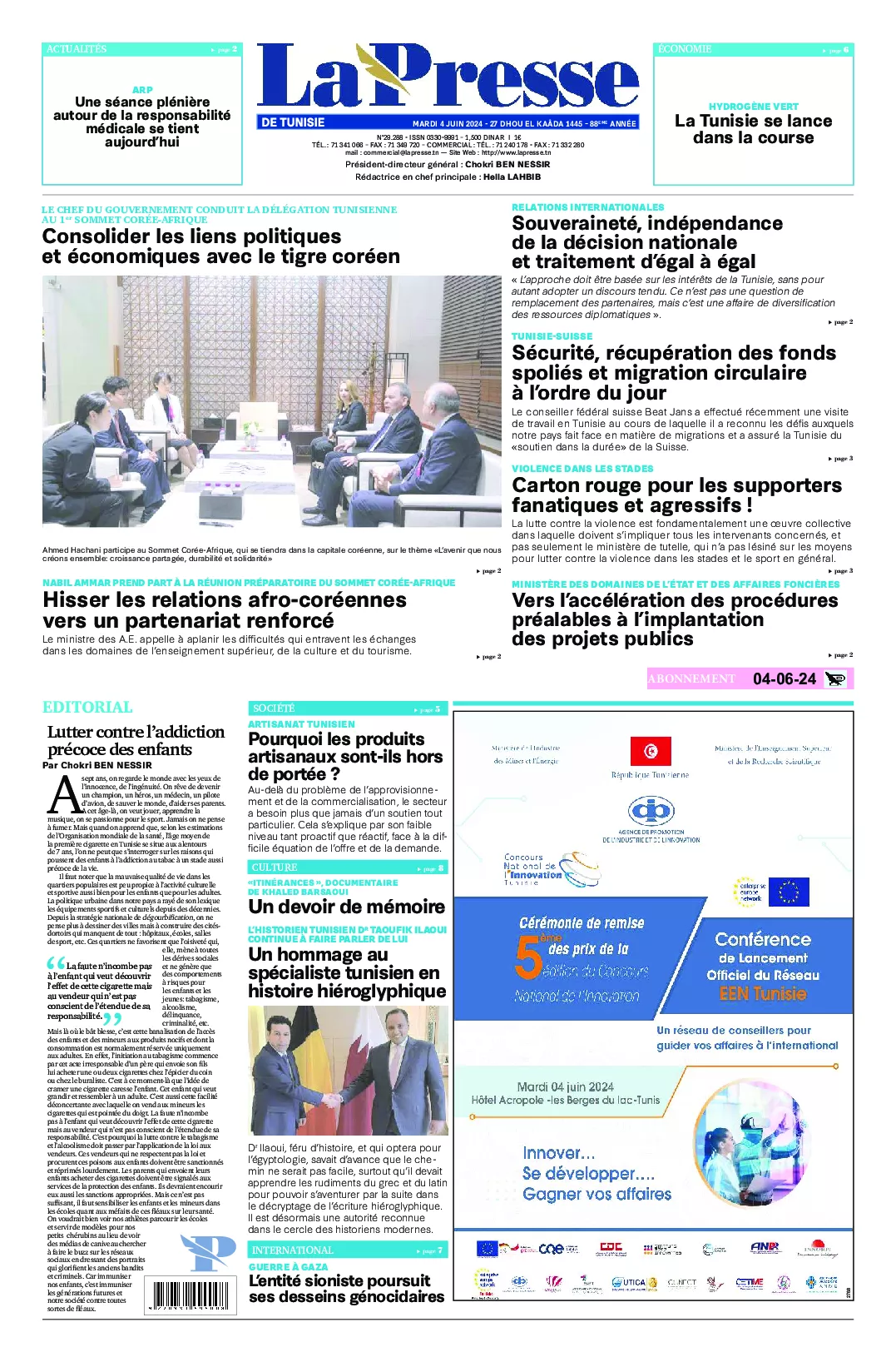 Prima-pagina-del-la-presse-edizione-di-oggi-2024-06-04