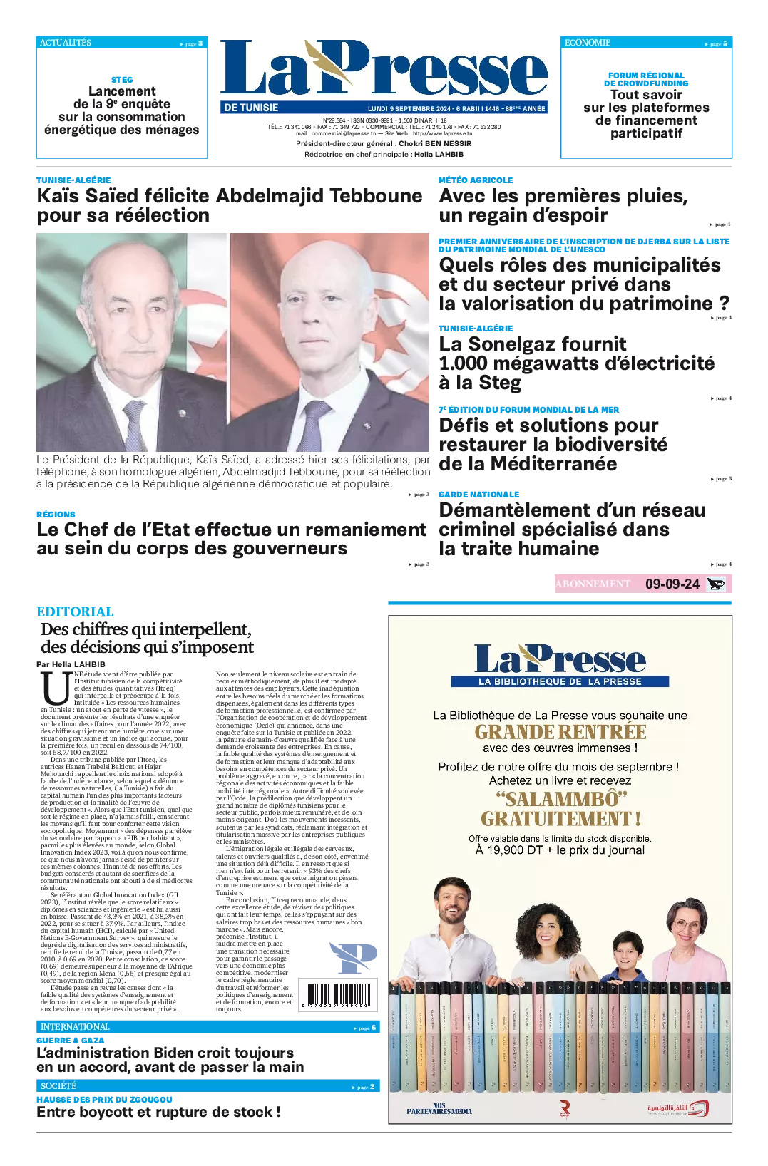 Prima-pagina-del-la-presse-edizione-di-oggi-2024-09-09