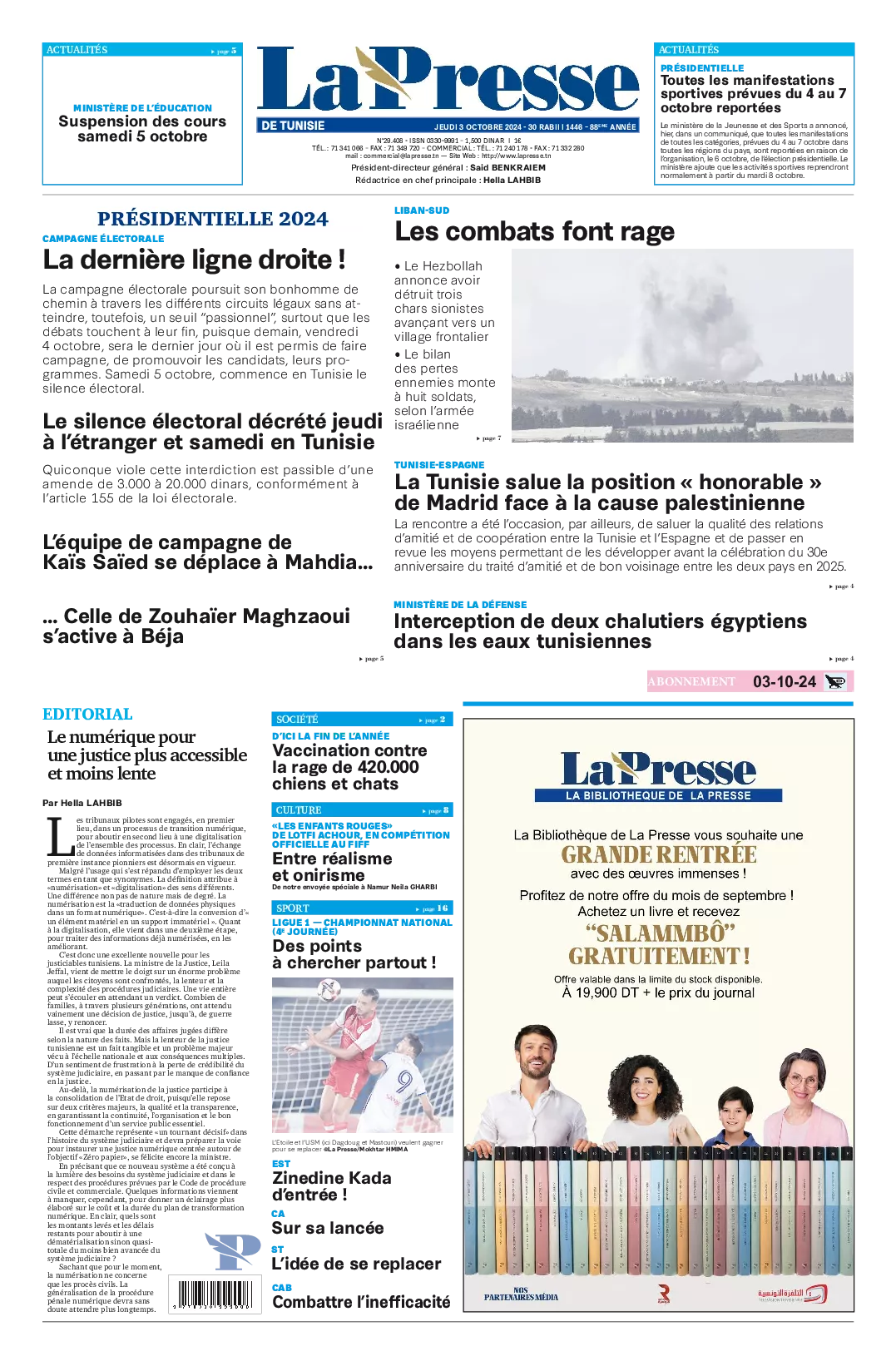 Prima-pagina-del-la-presse-edizione-di-oggi-2024-10-03