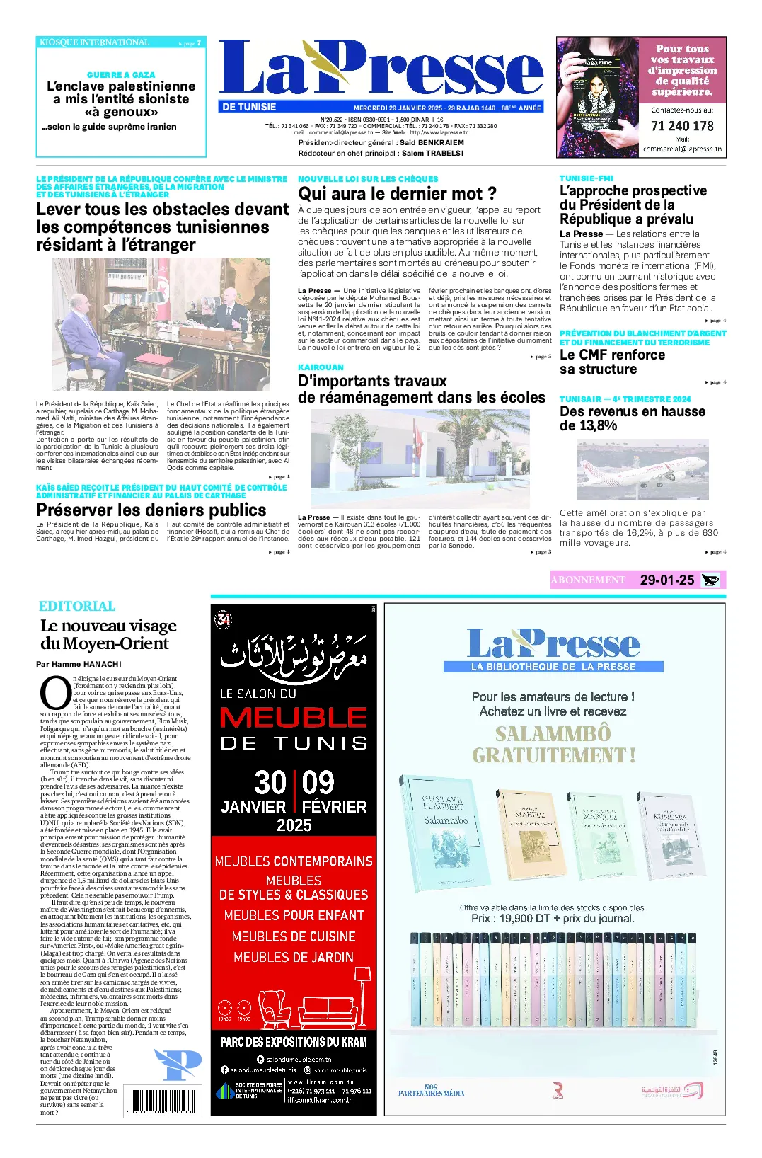 Prima-pagina-del-la-presse-edizione-di-oggi-2025-01-29