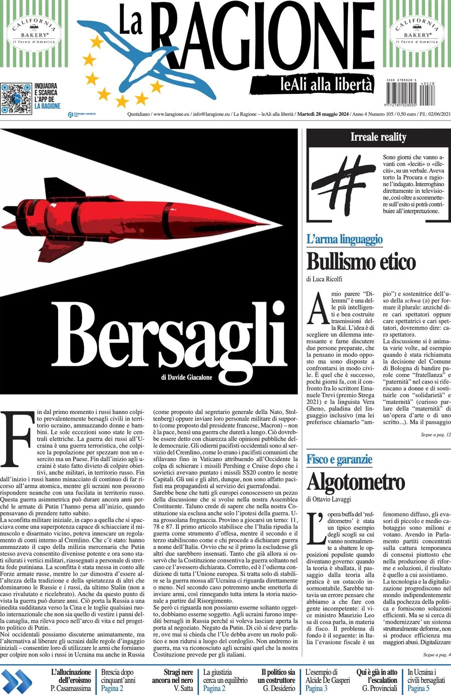 Prima-pagina-la-ragione-edizione-di-oggi-28-05-2024