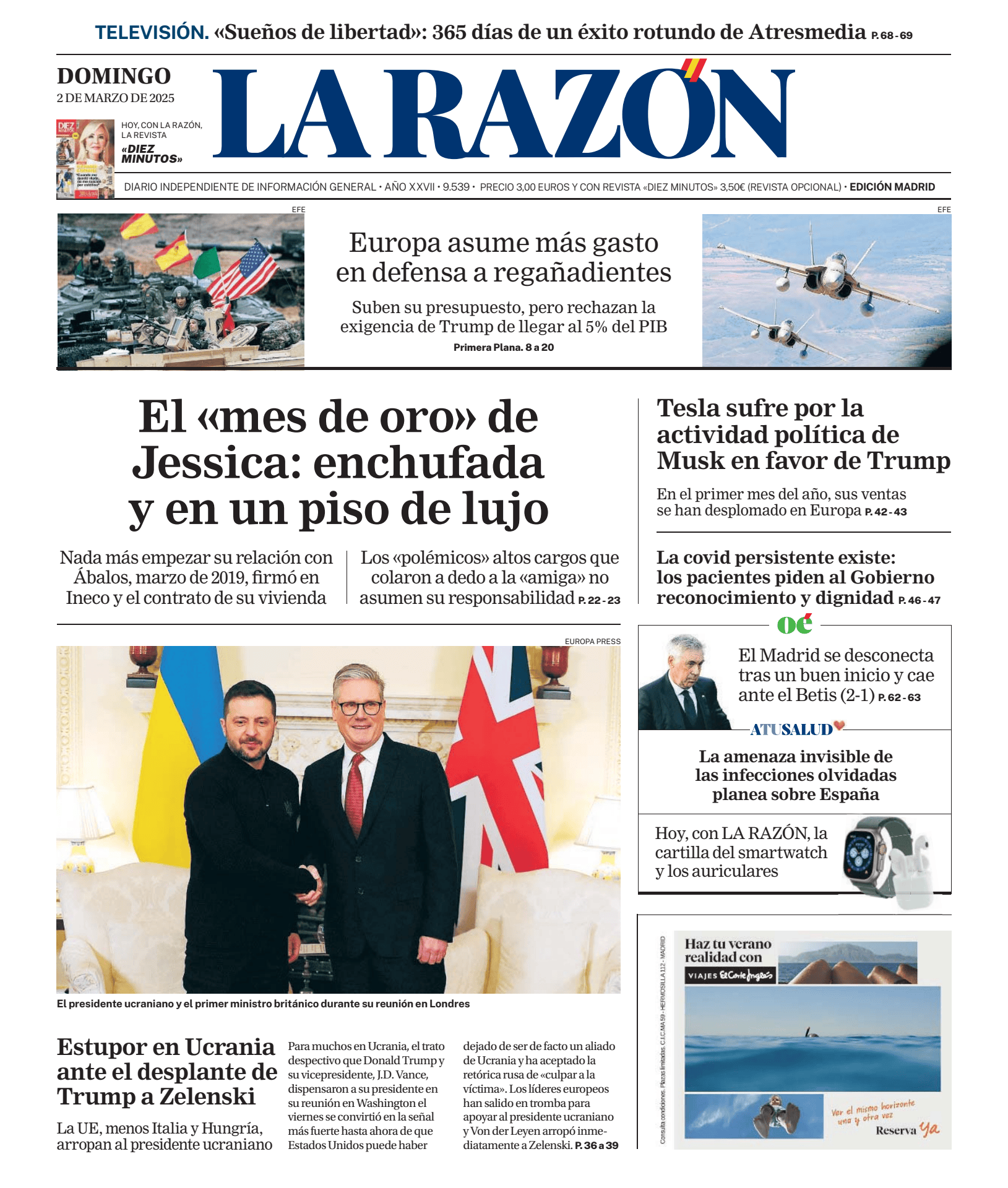 Prima-pagina-la-razon-oggi-edizione-di-oggi-