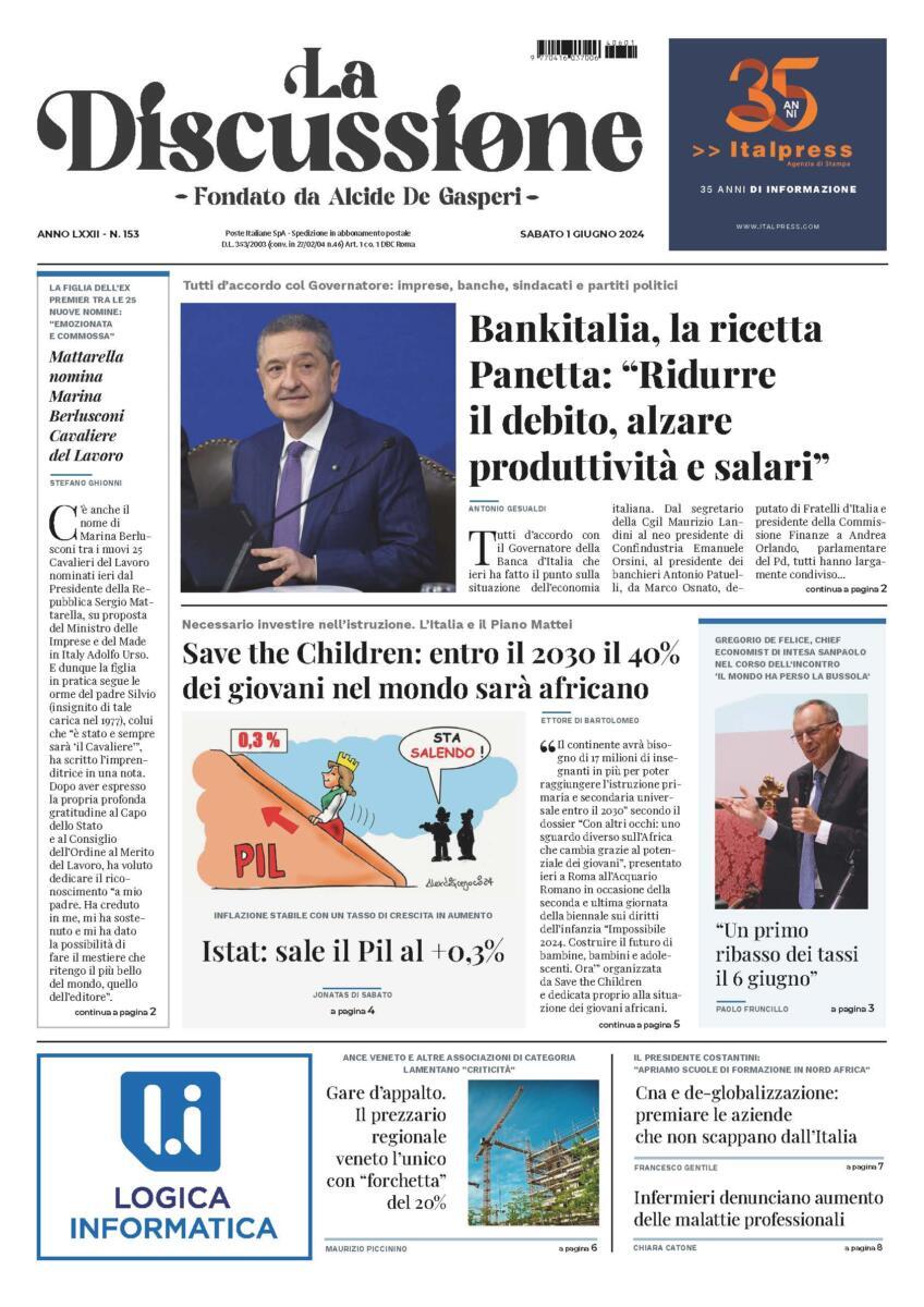 Prima-pagina-la-discussione-edizione-di-oggi-01-06-2024