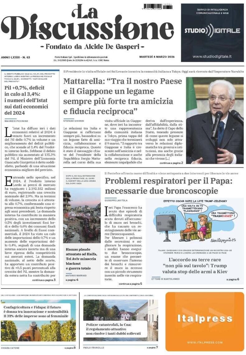 Prima-pagina-la-discussione-edizione-di-oggi-05-03-2025