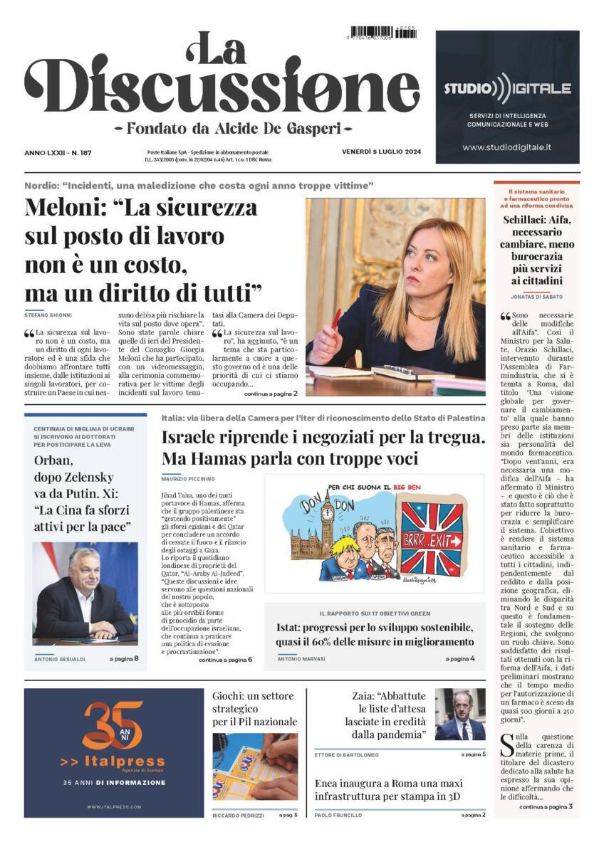 Prima-pagina-la-discussione-edizione-di-oggi-05-07-2024