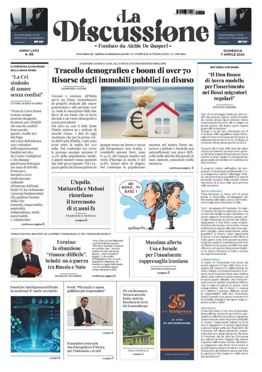 Prima-pagina-la-discussione-edizione-di-oggi-07-04-2024