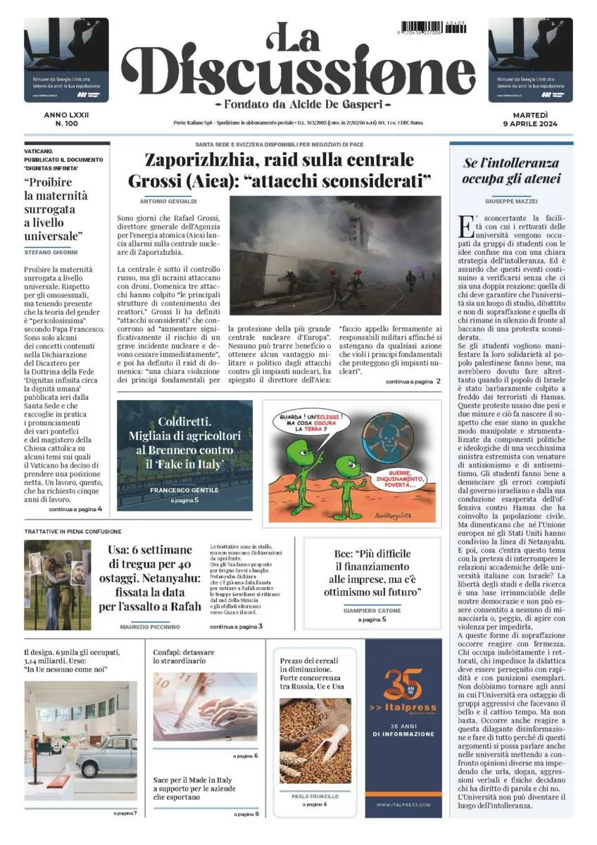 Prima-pagina-la-discussione-edizione-di-oggi-09-04-2024