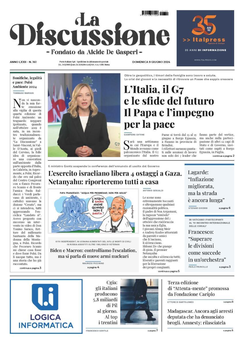 Prima-pagina-la-discussione-edizione-di-oggi-09-06-2024