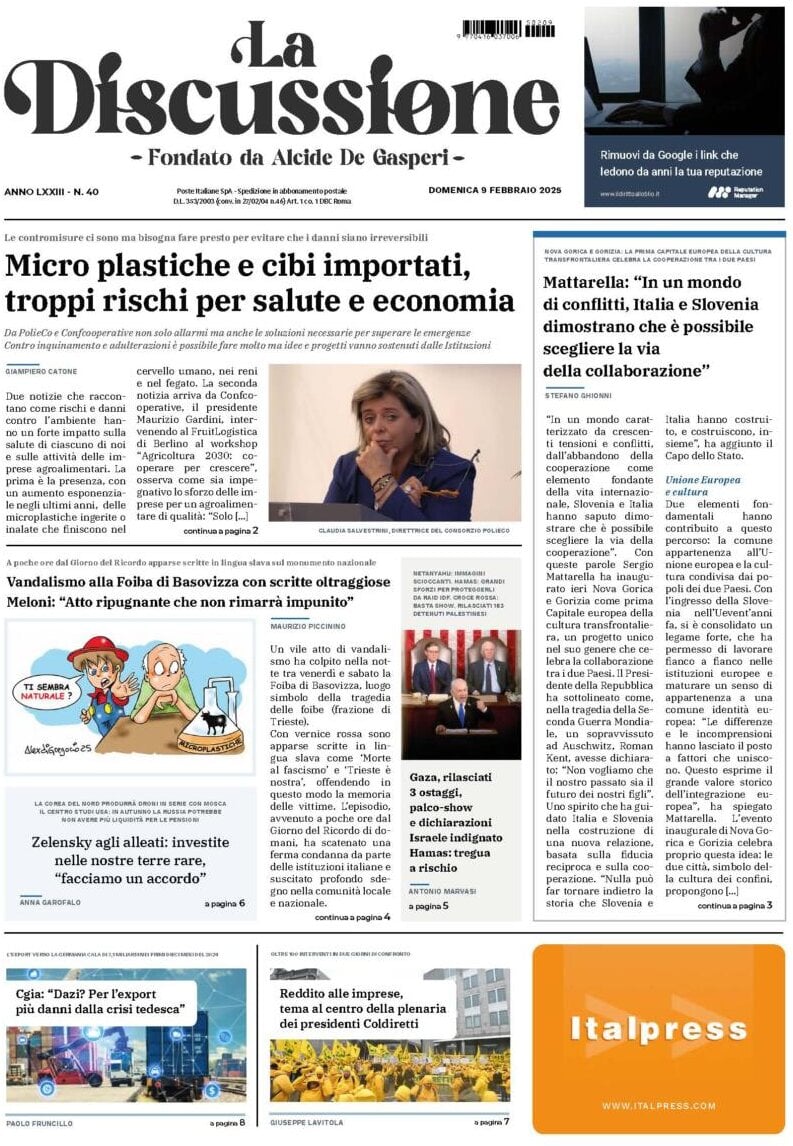 Prima-pagina-la-discussione-edizione-di-oggi-10-02-2025