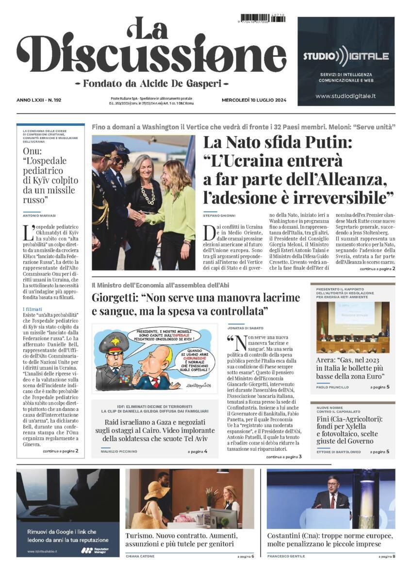 Prima-pagina-la-discussione-edizione-di-oggi-10-07-2024