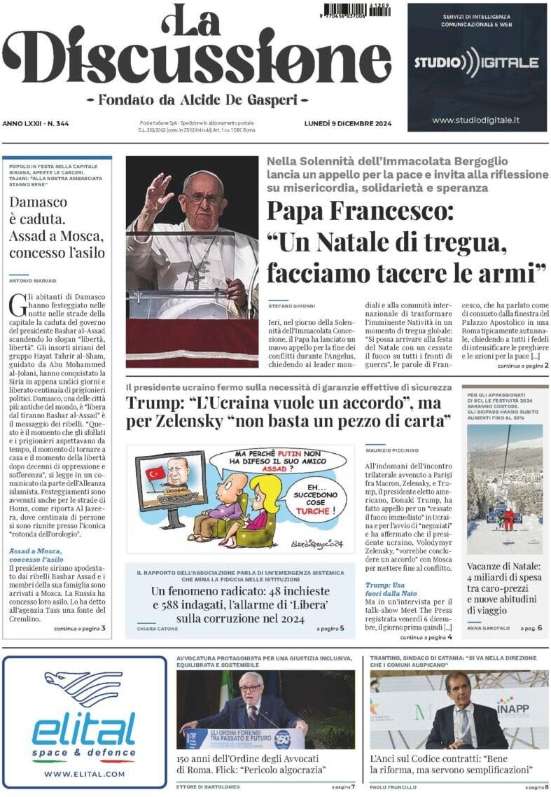 Prima-pagina-la-discussione-edizione-di-oggi-10-12-2024