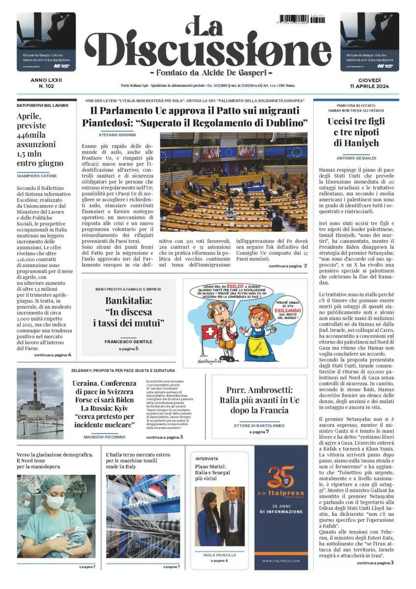 Prima-pagina-la-discussione-edizione-di-oggi-11-04-2024