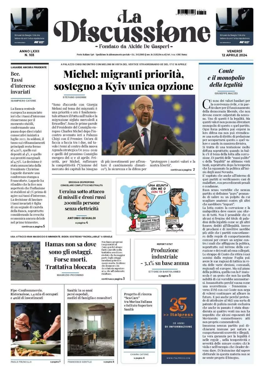 Prima-pagina-la-discussione-edizione-di-oggi-12-04-2024