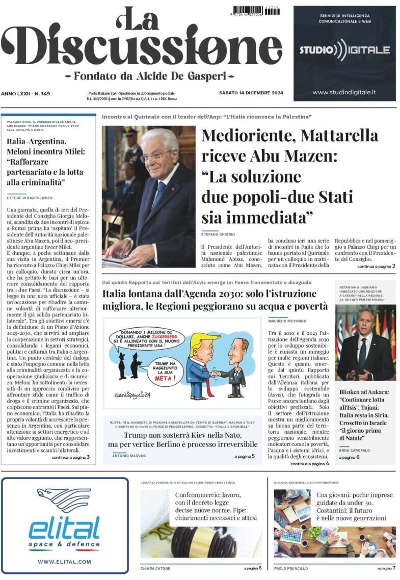 Prima-pagina-la-discussione-edizione-di-oggi-15-12-2024