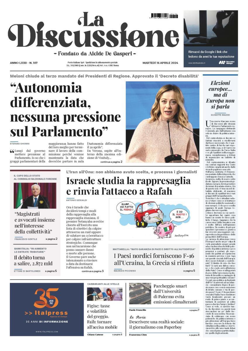 Prima-pagina-la-discussione-edizione-di-oggi-16-04-2024