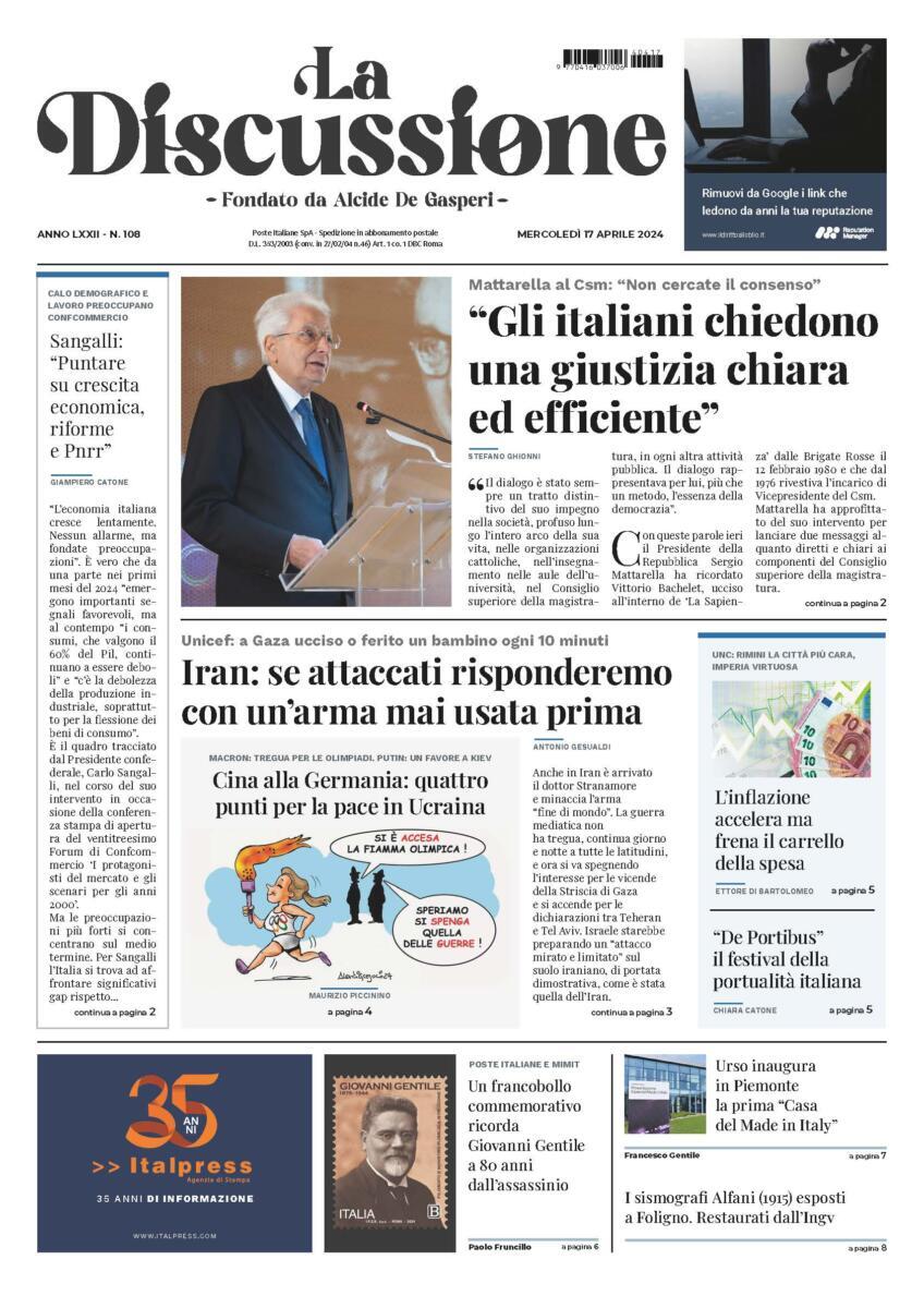 Prima-pagina-la-discussione-edizione-di-oggi-17-04-2024