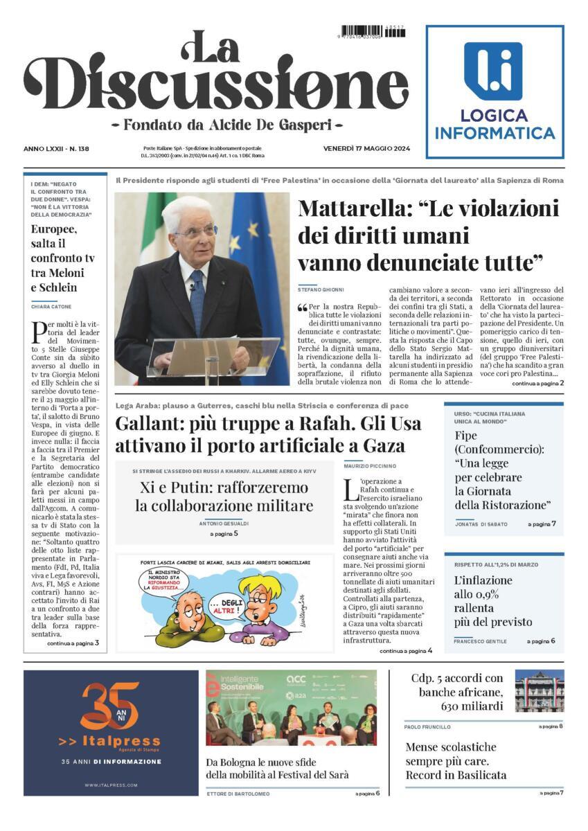 Prima-pagina-la-discussione-edizione-di-oggi-17-05-2024