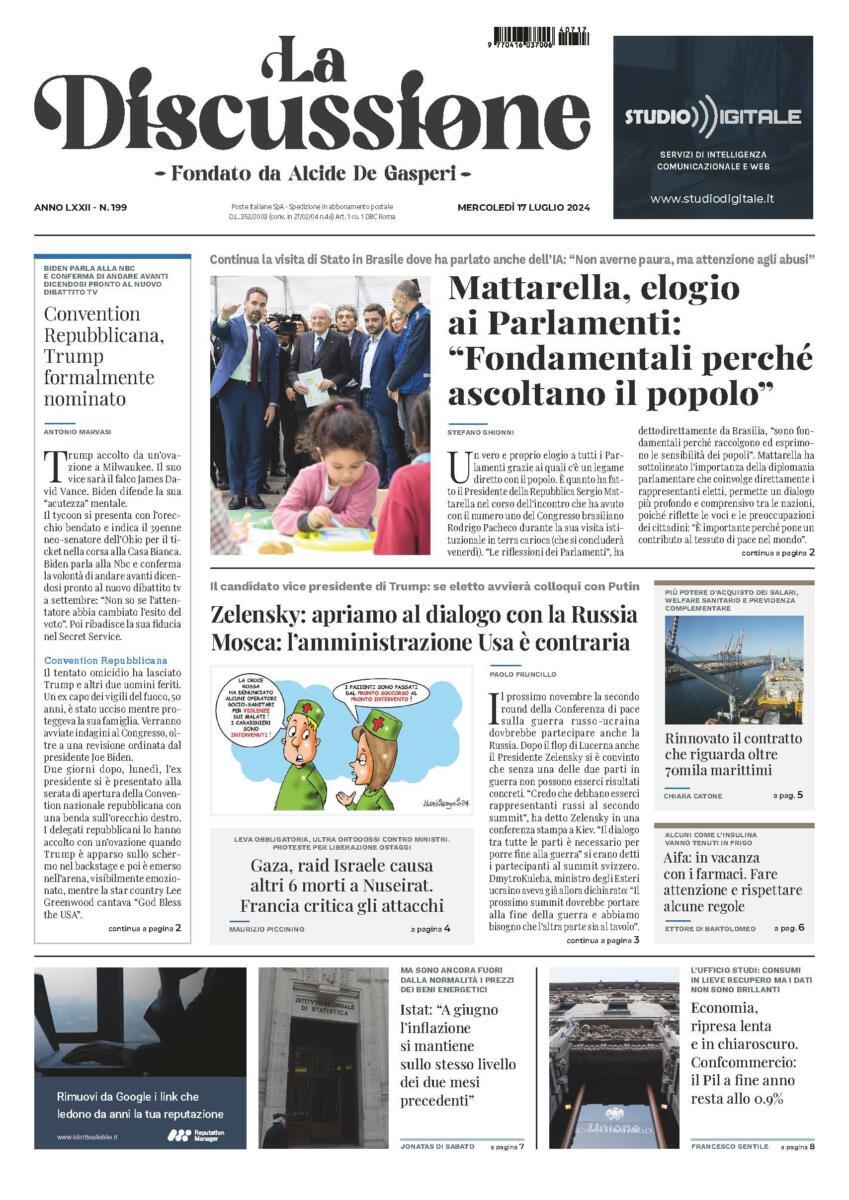 Prima-pagina-la-discussione-edizione-di-oggi-17-07-2024