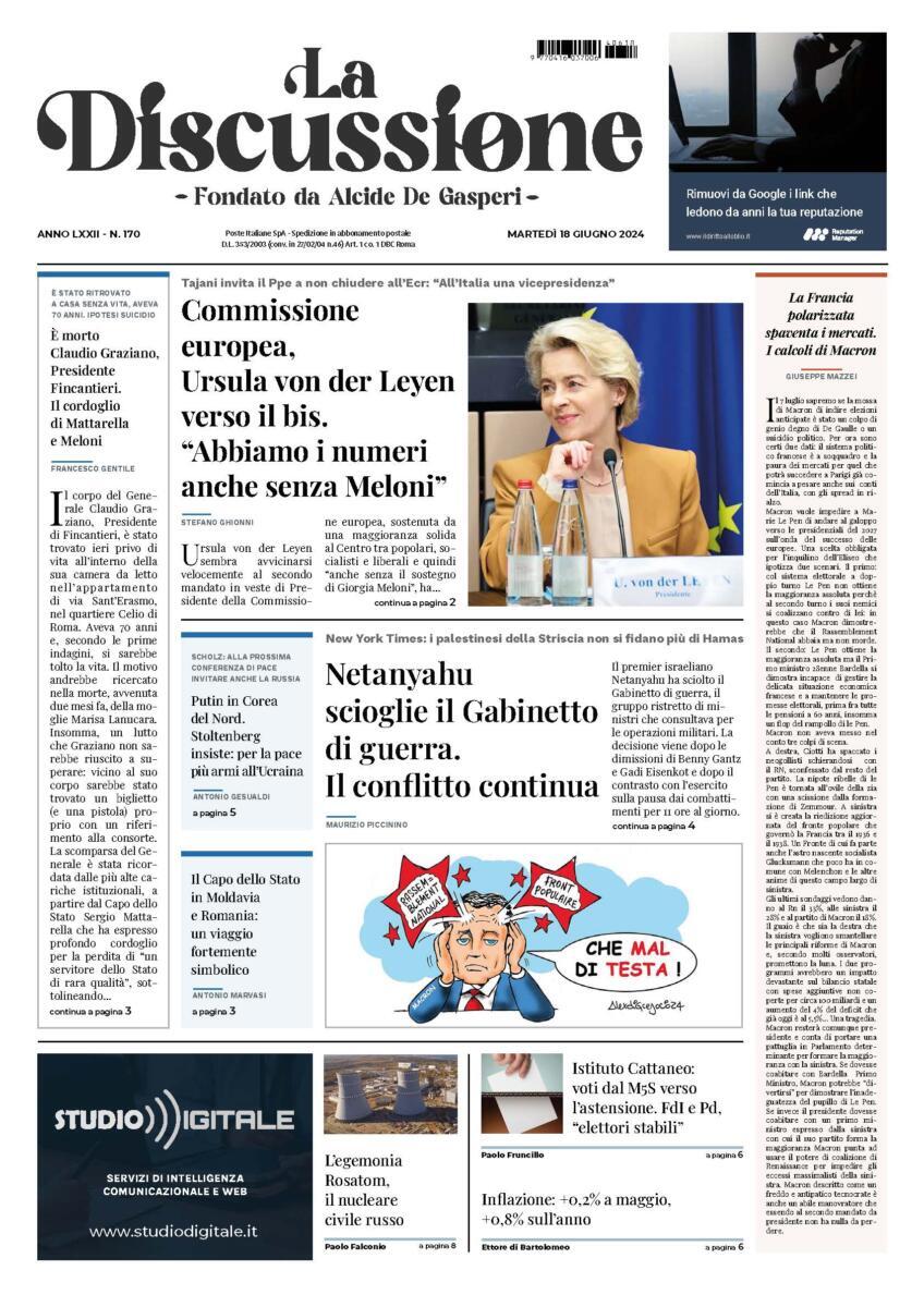 Prima-pagina-la-discussione-edizione-di-oggi-18-06-2024