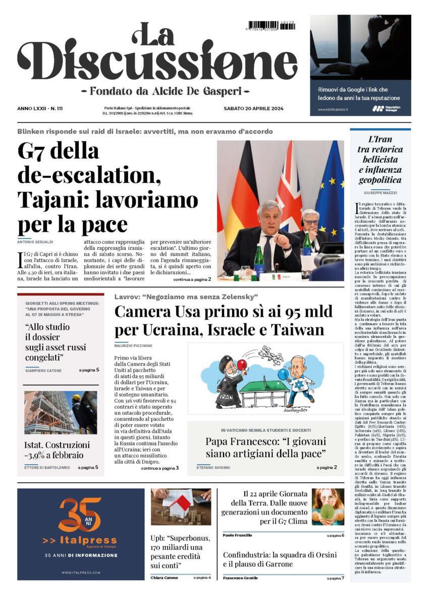 Prima-pagina-la-discussione-edizione-di-oggi-20-04-2024