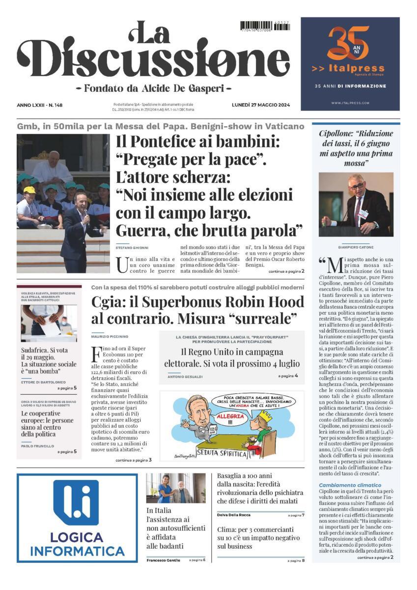 Prima-pagina-la-discussione-edizione-di-oggi-27-05-2024