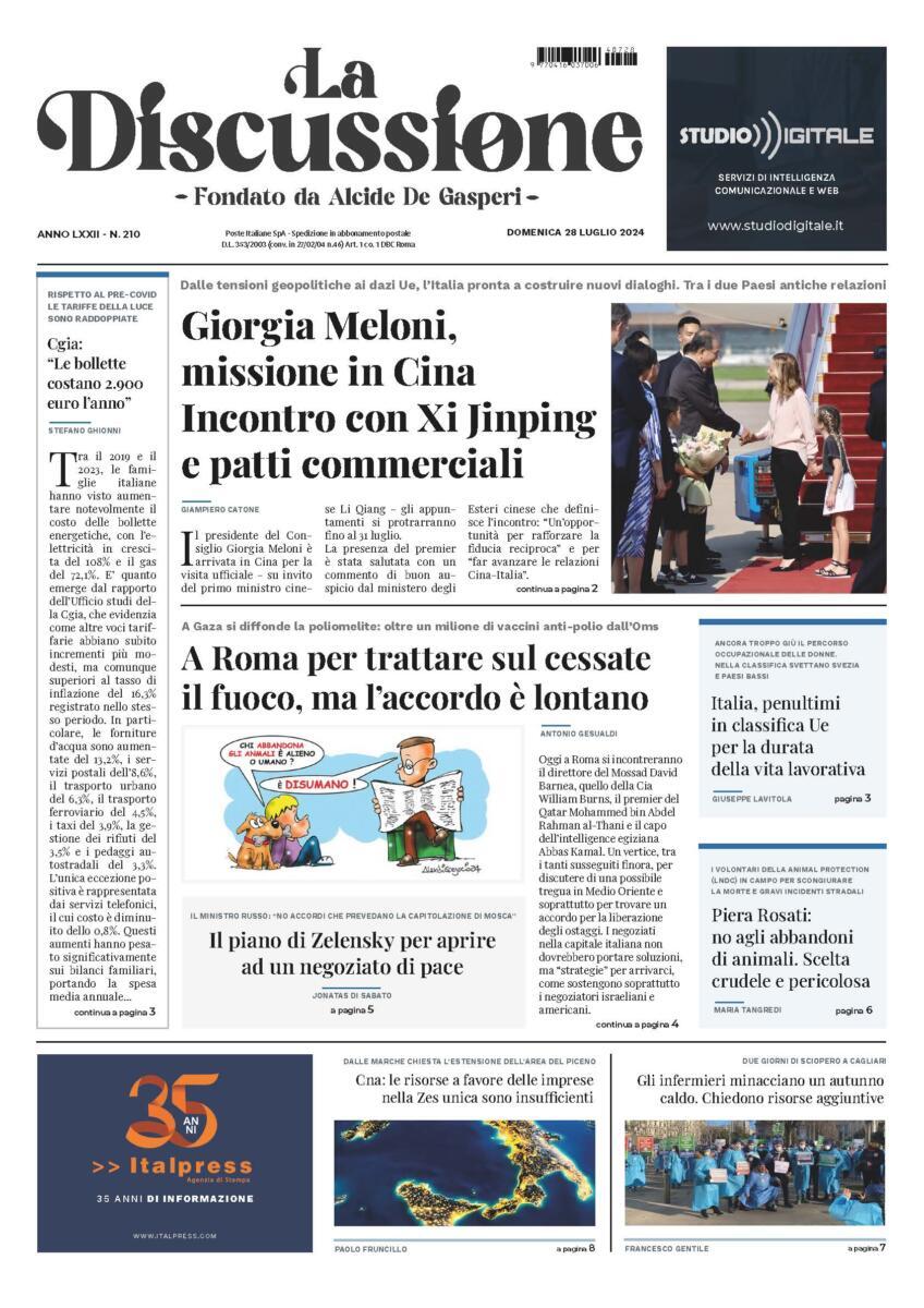 Prima-pagina-la-discussione-edizione-di-oggi-28-07-2024