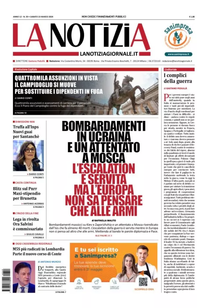 Prima-pagina-la-notizia-giornale-edizione-del-2024-03-23