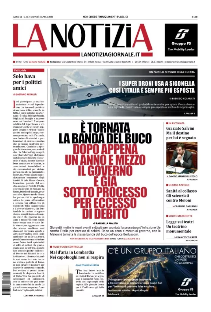 Prima-pagina-la-notizia-giornale-edizione-del-2024-04-04