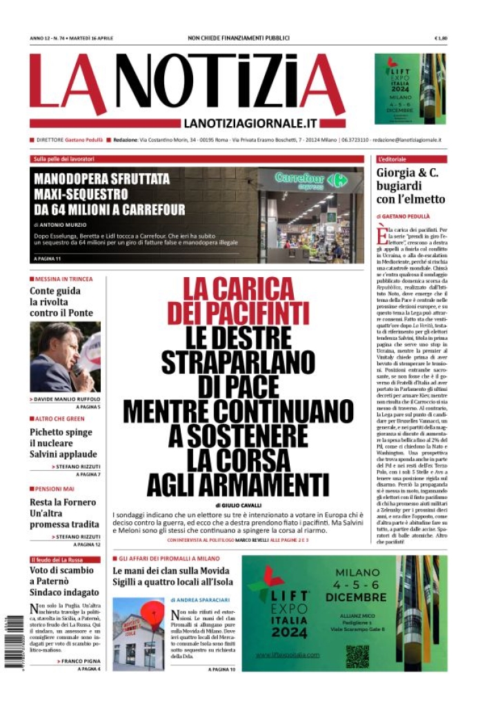 Prima-pagina-la-notizia-giornale-edizione-del-2024-04-16