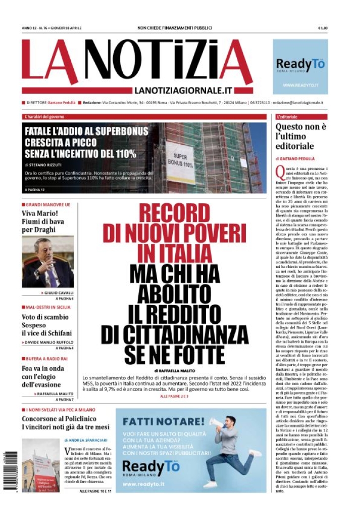 Prima-pagina-la-notizia-giornale-edizione-del-2024-04-18