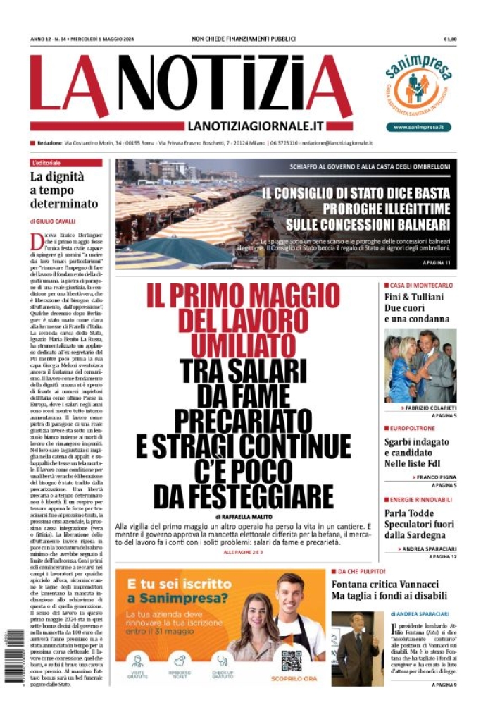 Prima-pagina-la-notizia-giornale-edizione-del-2024-05-01