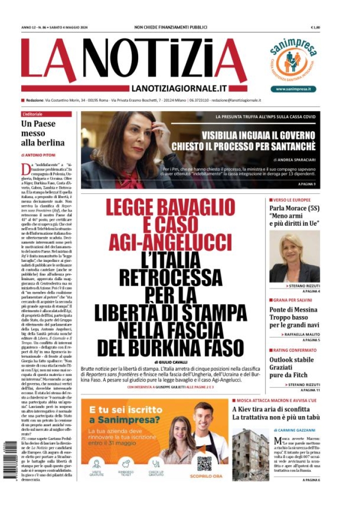 Prima-pagina-la-notizia-giornale-edizione-del-2024-05-04