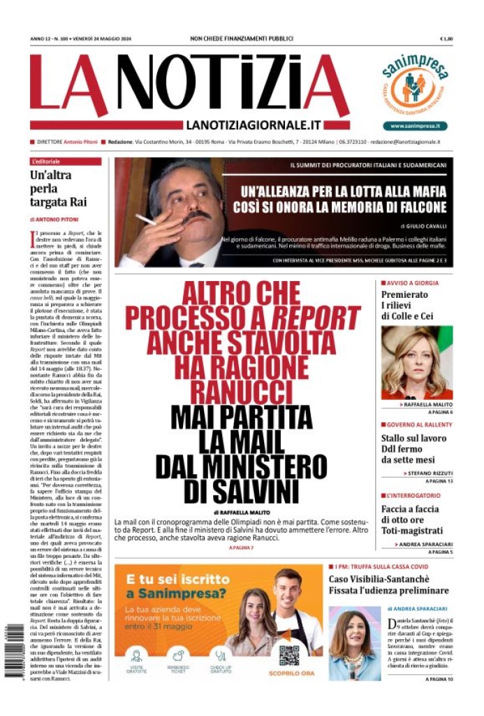 Prima-pagina-la-notizia-giornale-edizione-del-2024-05-24