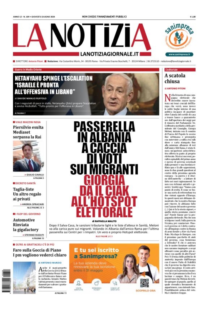 Prima-pagina-la-notizia-giornale-edizione-del-2024-06-06