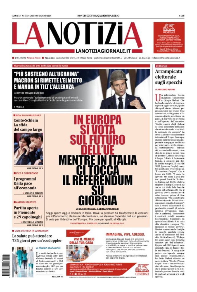 Prima-pagina-la-notizia-giornale-edizione-del-2024-06-08