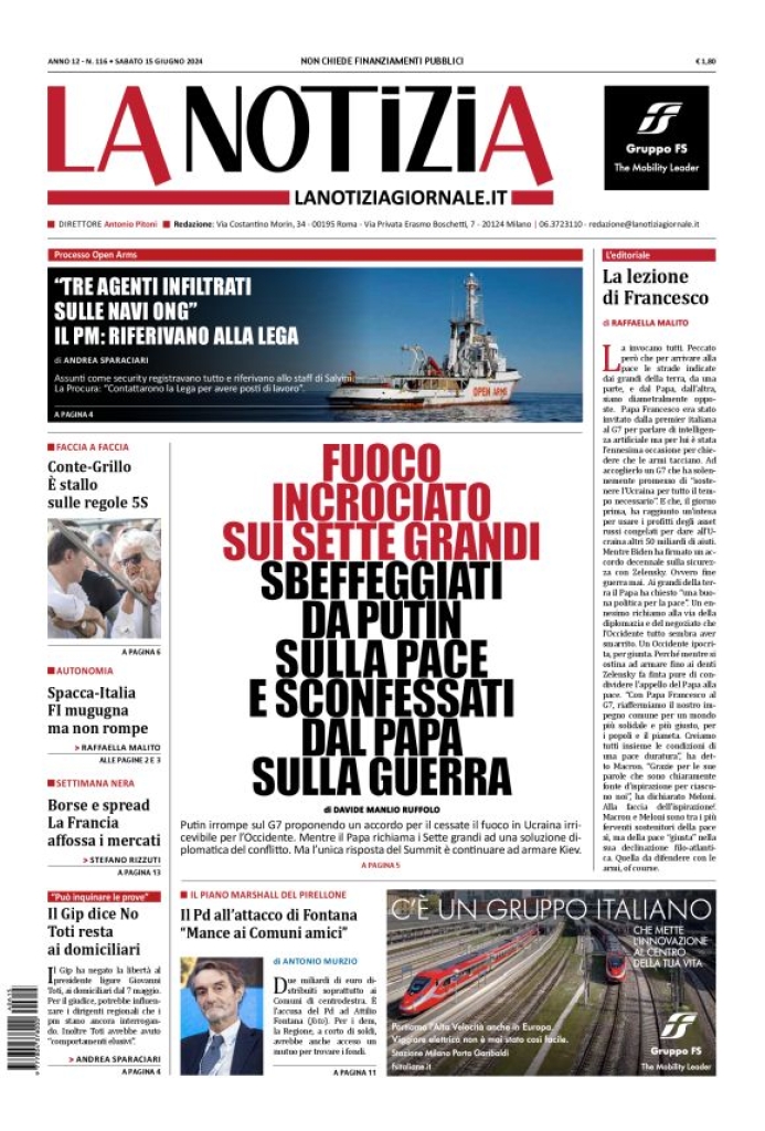 Prima-pagina-la-notizia-giornale-edizione-del-2024-06-15