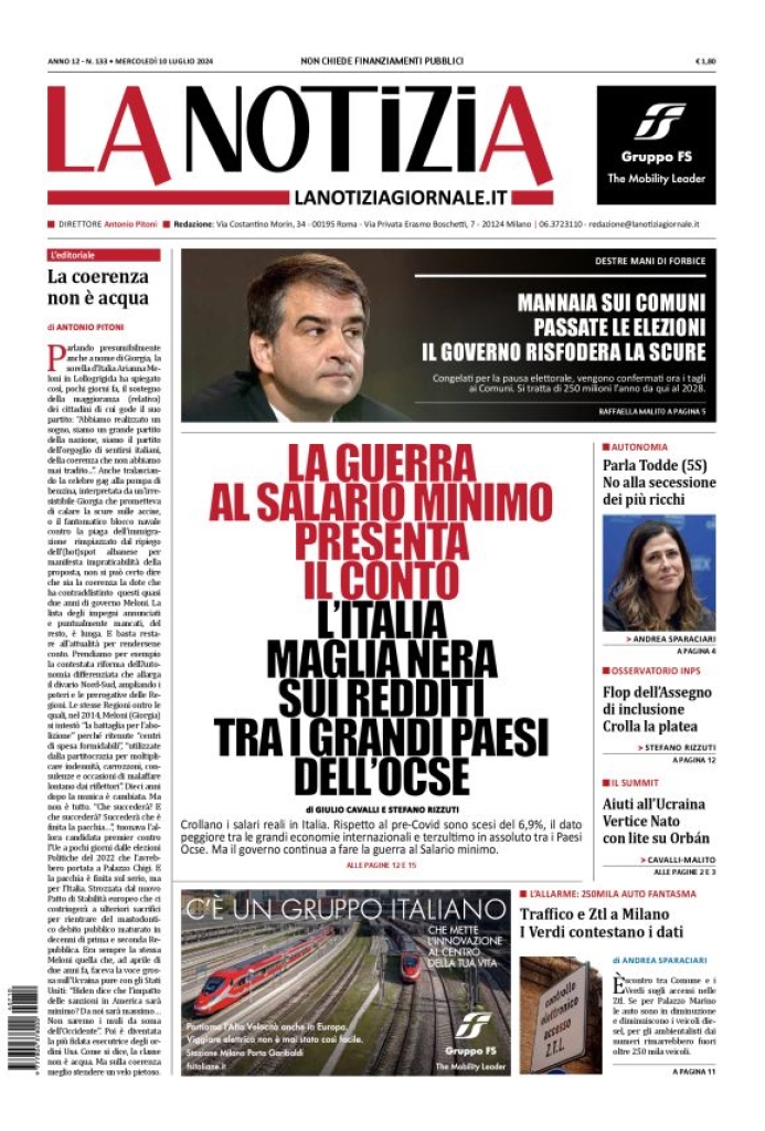 Prima-pagina-la-notizia-giornale-edizione-del-2024-07-10