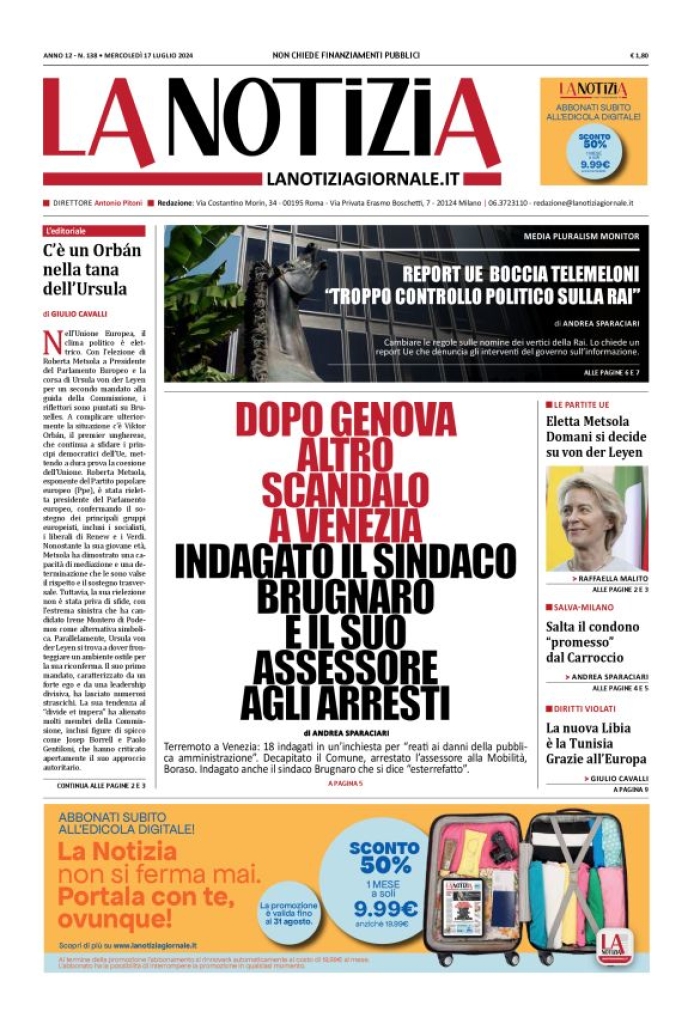 Prima-pagina-la-notizia-giornale-edizione-del-2024-07-17