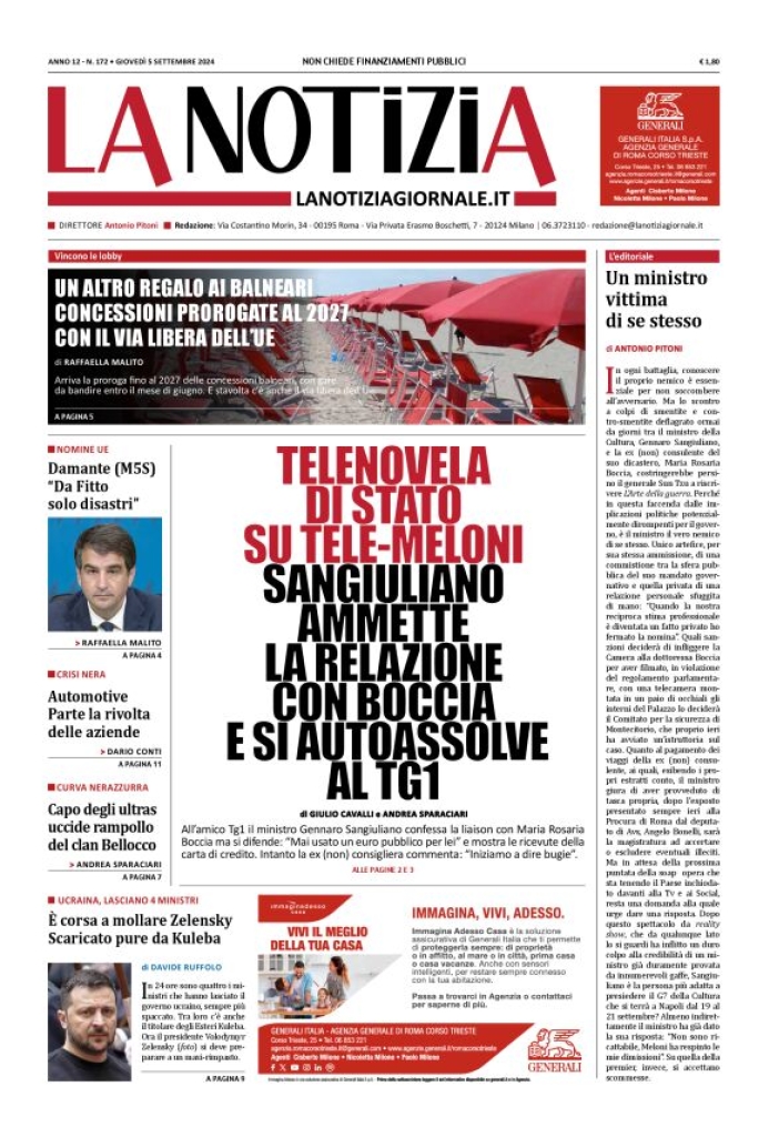 Prima-pagina-la-notizia-giornale-edizione-del-2024-09-05