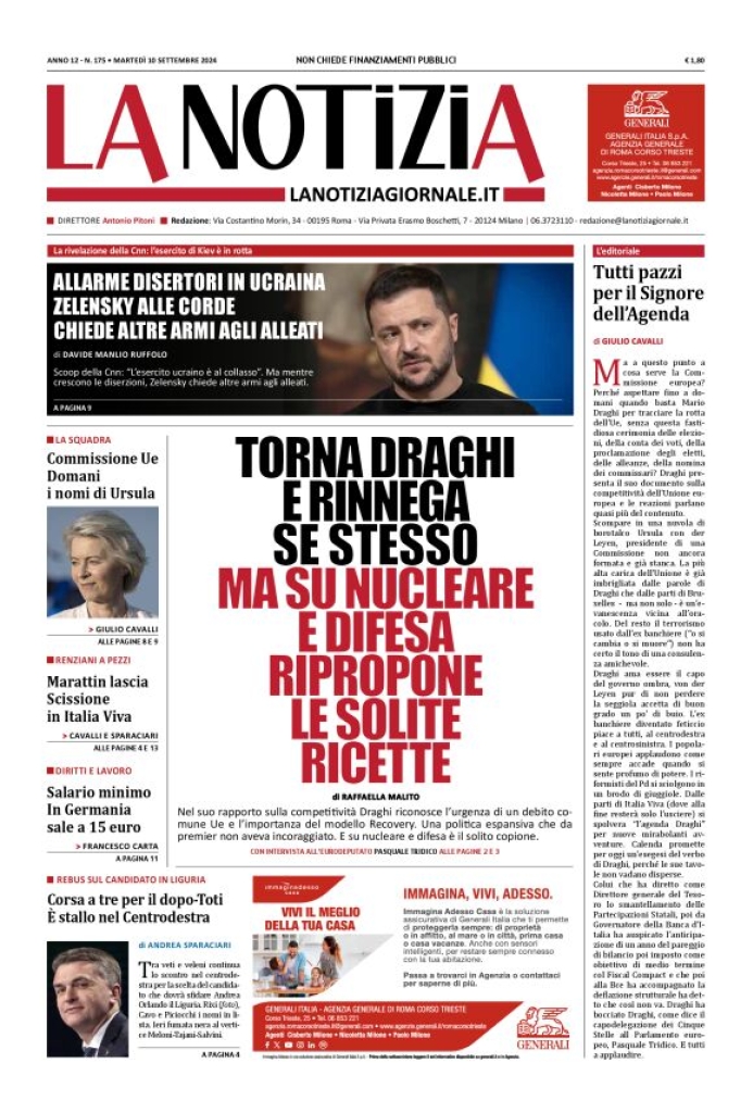 Prima-pagina-la-notizia-giornale-edizione-del-2024-09-10