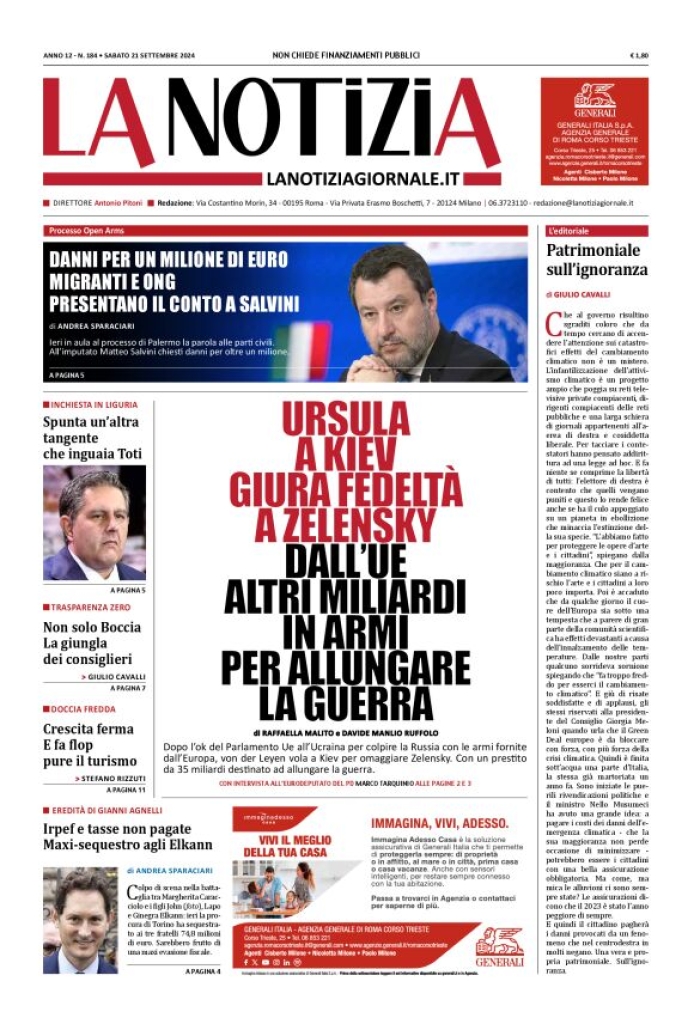 Prima-pagina-la-notizia-giornale-edizione-del-2024-09-21