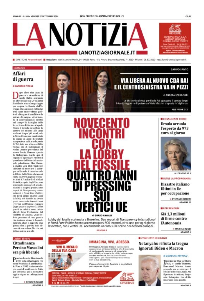 Prima-pagina-la-notizia-giornale-edizione-del-2024-09-27