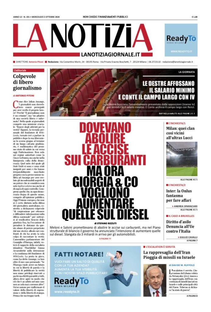 Prima-pagina-la-notizia-giornale-edizione-del-2024-10-02