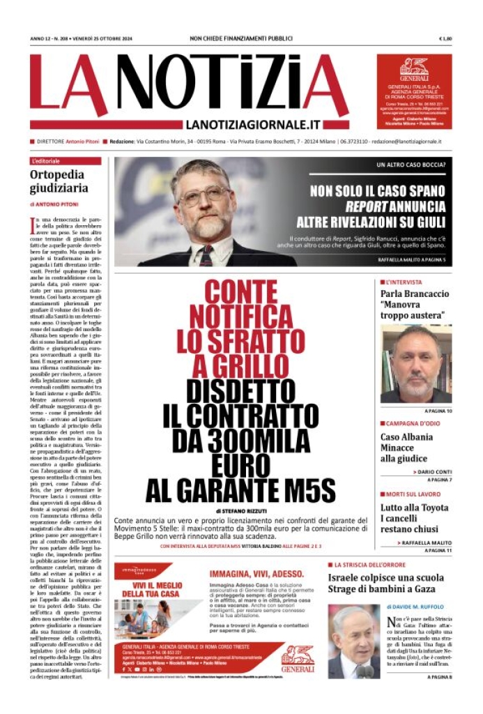 Prima-pagina-la-notizia-giornale-edizione-del-2024-10-25