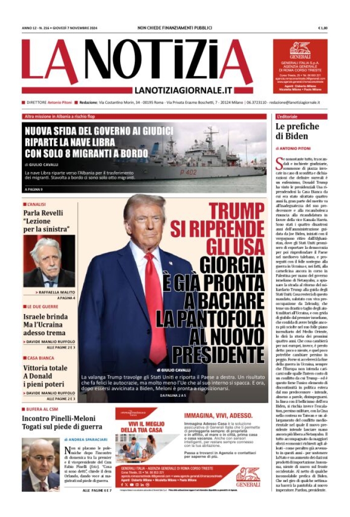 Prima-pagina-la-notizia-giornale-edizione-del-2024-11-07